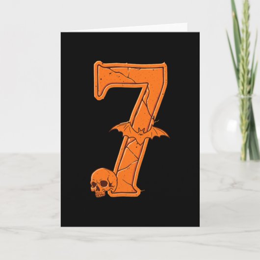 6 7 Six Seven Meme Koppel Passende Halloween Kostu Kaart (Voorkant)