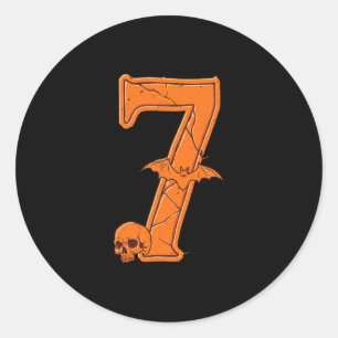 6 7 Six Seven Meme Koppel Passende Halloween Kostu Ronde Sticker