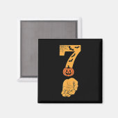 6 7 Six Seven Meme Met Hand Spinnenweb Halloween Magneet (Voorkant / Achterkant)
