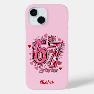 6 7 Six Seven Meme Trend Meisjesnaam iPhone Hoesje