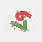 6 7 Six Seven Meme Xmas Lights Candy Cane Christma Fleece Deken (Voorkant (Horizontaal))