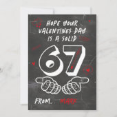 6 7 Six Seven Teens Kids School Valentines Day  Feestdagenkaart (Voorkant)