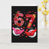 6 7 Six Seven Valentijnsharten Kinderen Jongens Me Kaart (Gele Bloem)