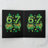 6 7 St. Patrick's Dag Bedankkaart (Binnen)