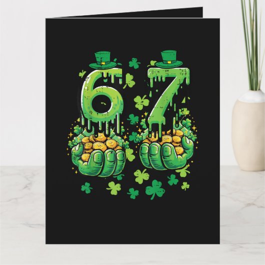 6 7 St. Patrick's Dag Bedankkaart (Voorkant)