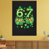 6 7 St. Patrick's Dag Canvas Afdruk (Insitu (Woonkamer))