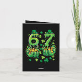 6 7 St. Patrick's Dag Feestdagen Kaart (Achterkant)
