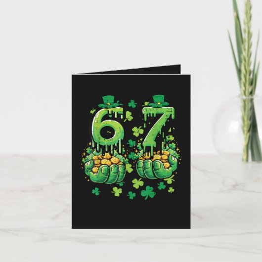 6 7 St. Patrick's Dag Feestdagen Kaart (Voorkant)