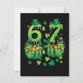 6 7 St. Patrick's Dag Feestdagenkaart (Voorkant)