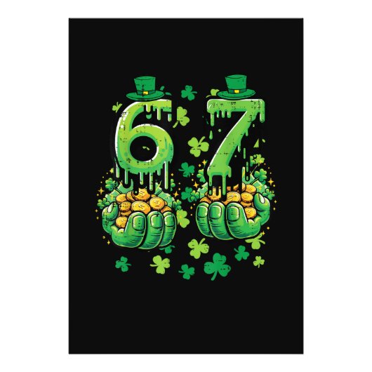 6 7 St. Patrick's Dag Foto Afdruk (Voorkant)