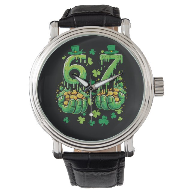 6 7 St. Patrick's Dag Horloge (Voorkant)