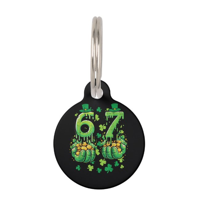 6 7 St. Patrick's Dag Huisdierpenning (Voorkant)