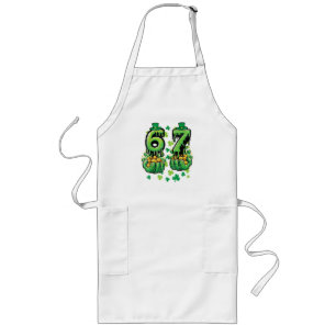 6 7 St. Patrick's Dag Lang Schort