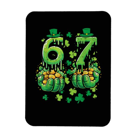6 7 St. Patrick's Dag Magneet (Verticaal)