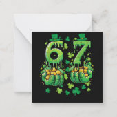 6 7 St. Patrick's Dag Notitiekaartje (Voorkant)