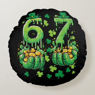 6 7 St. Patrick's Dag Rond Kussen