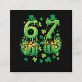 6 7 St. Patrick's Dag Vierkante Visitekaartje (Voorkant)