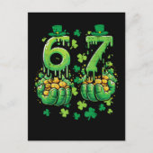 6 7 St Patricks Day Aankondigingskaart (Voorkant)