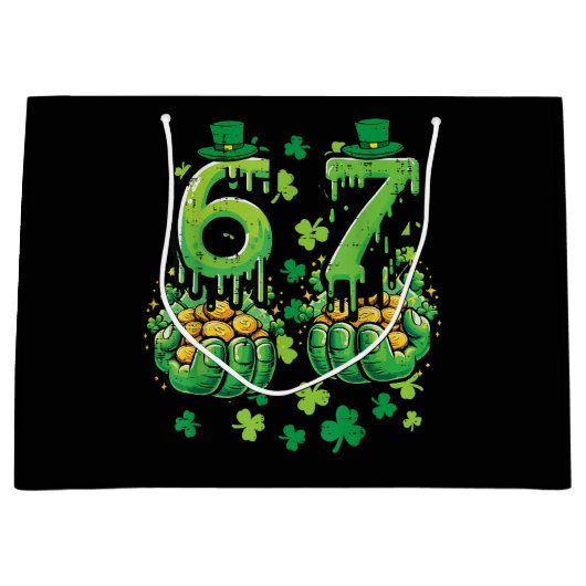 6 7 St Patricks Day Groot Cadeauzakje (Voorkant)