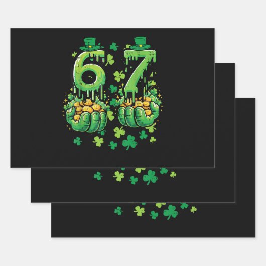 6 7 St Patricks Day Inpakpapier Vel (Set)