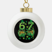 6 7 St Patricks Day Keramische Bal Ornament (Voorkant)
