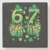 6 7 St Patricks Day Stenen Onderzetter (Voorkant)