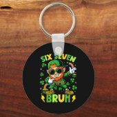 6 7 st. patricks day zes zeven meme sleutelhanger (Voorkant)