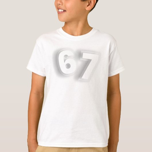 6 7 T-shirt – Trendy esthetische T-shirt (Voorkant)