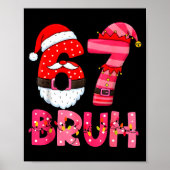 6 7 Teens Xmas Funny Six Seven Pajamas Christmas N Poster (Voorkant)