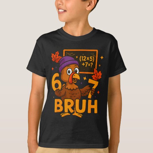 6 7 Thanksgiving Funny Turkey Thanksgiving 67 Men  T-shirt (Voorkant)