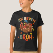 6 7 Thanksgiving Shirts Men Boys Funny Turkey Meme (Voorkant)