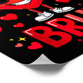 6 7 Valentines Day Shirt Men Boys Funny Heart Meme Poster (Hoek)