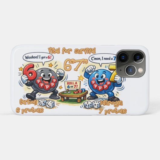 6’7” Van vitaal belang voor de chemische elementen Case-Mate iPhone Case (Achterkant (horizontaal))