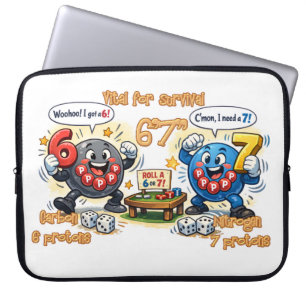 6’7” Van vitaal belang voor overlevingschemie-elem Laptop Sleeve