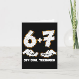 6 7 verjaardag tiener 13 jaar oud 13e verjaardag b kaart