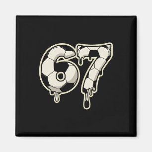 6 7 Voetbal Byll Drip Grafisch Zes Zeven Meme  Magneet