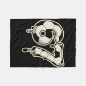 6 7 Voetbal Ll Drip Grafisch Zes Zeven Meme Fleece Deken (Voorkant (Horizontaal))