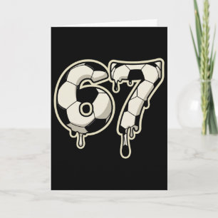 6 7 Voetbal Ll Drip Grafische Zes Zeven Meme Kaart