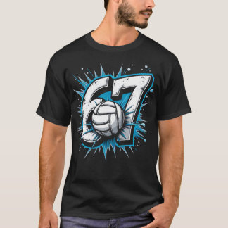 6 7 Volleybal Meme Kracht Sport Humor T-shirt