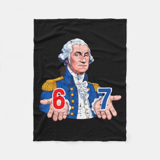 6 7 Washington Grappig 67 Carnaval Kostuum Meme Ze Fleece Deken (Voorkant)