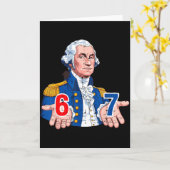 6 7 Washington Grappig 67 Carnaval Kostuum Meme Ze Kaart (Gele Bloem)