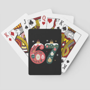 6 7 Zes Zeven Gen Z Alpha Meme Slang Kerstballen Pokerkaarten