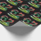 6 7 Zes Zeven Golf Gen Z Alpha Meme Kerstmis Golfe Cadeaupapier (Hoek)