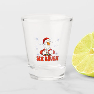 6 7 Zes Zeven Hand Gen Z Alpha Gans Kerstmis Shot Glas