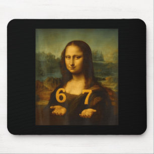 6 7 Zes Zeven Meme 67 Grappige Mona Lisa Gen Z Alp Muismat