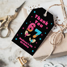 6 7 Zes Zeven Verjaardag Bedankt Cadeautags Cadeaulabel