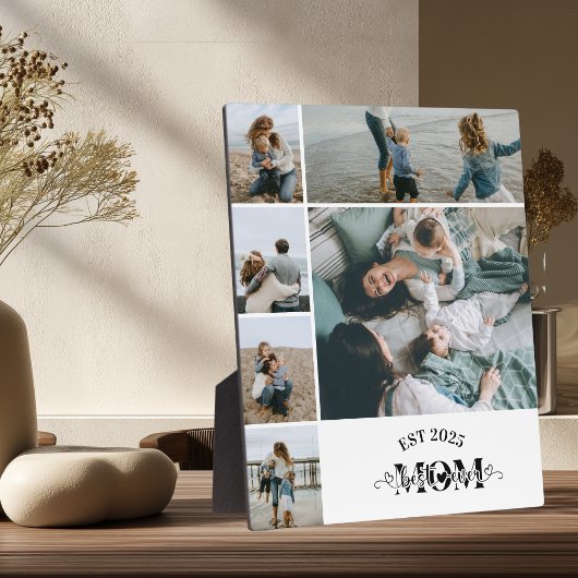 6 Aangepaste Fotocollage Beste Moeder Ooit Fotoplaat