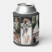 6 Aangepaste fotocollage favoriete momenten Blikjeskoeler (Blikje Achterkant)