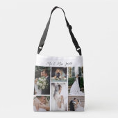 6 Aangepaste fotocollage favoriete momenten Crossbody Tas (Achterkant)