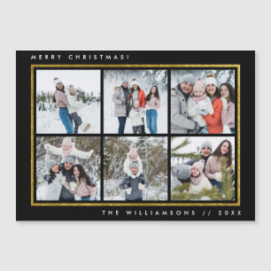 6 Aangepaste foto's   Zwarte en gouden kerst